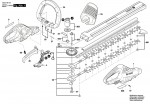 Bosch 3 600 H49 F00 Ahs 50-20 Li Hedge Trimmer 18 V / Eu Spare Parts